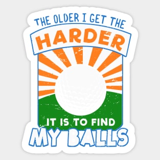 GOLF GIFT: Find My Balls Sticker